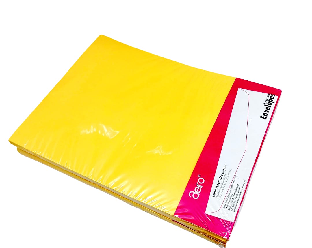 Yellow Laminated Envelope (16" X 12")