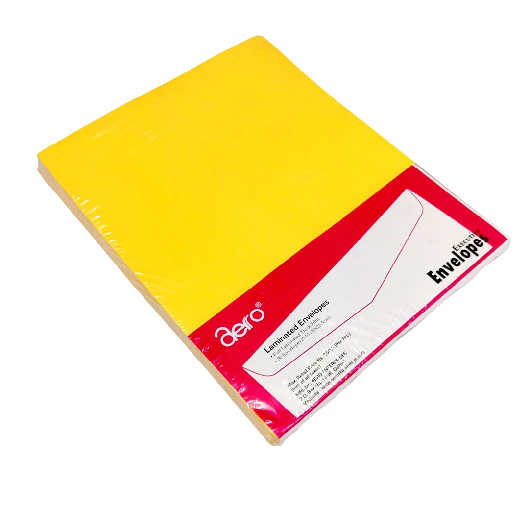 Yellow Laminated Envelope (8" X 10")